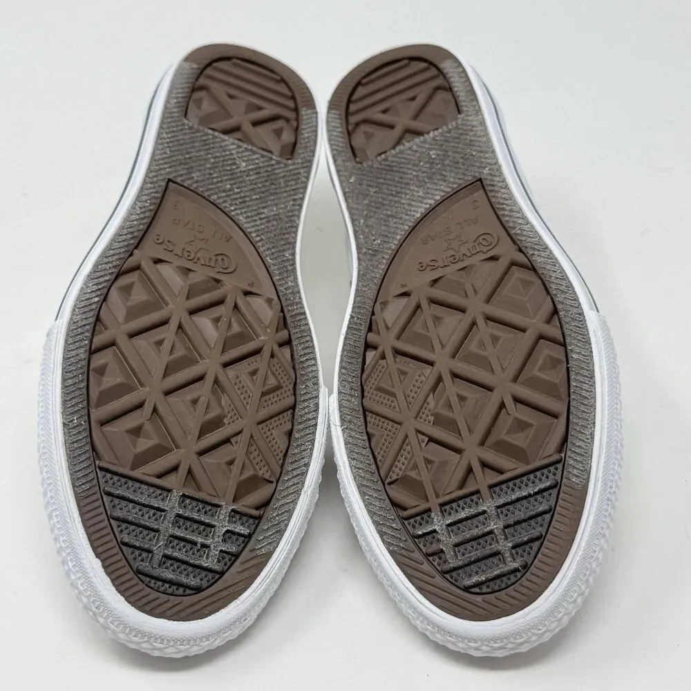 Converse All Star Sneakers Kids Juniors Size 3 White Low Top Canvas Shoes